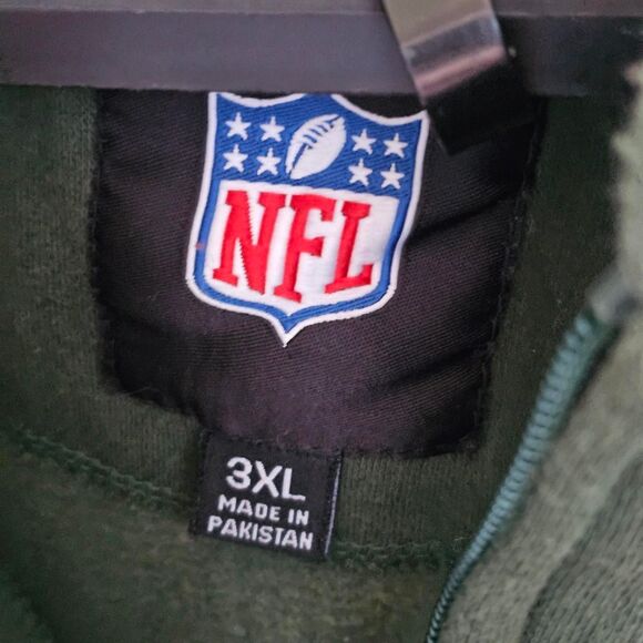 Greenbay Packers Full Zip Hoodie 3X - Picture 3 of 3
